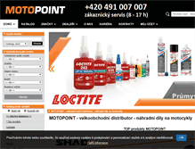 Tablet Screenshot of motonet.cz